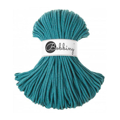 Bobbiny Braided Cotton Cord - Premium 5mm - Teal | Yarn Worx