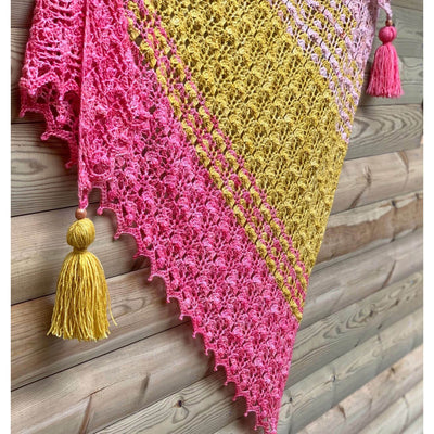Bobblegum Shawl - Lisa's Attik - Emma's Yarn Super Silky with Pattern | Yarn Worx