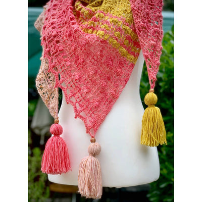 Bobblegum Shawl - Lisa's Attik - Emma's Yarn Super Silky with Pattern | Yarn Worx