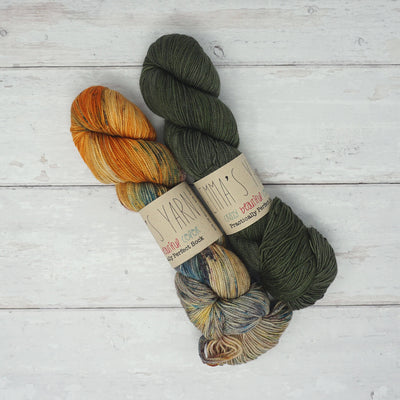 Hug Shot Shawl Kit - Casapinka NEW Pattern - Emma's Yarn Practically Perfect Sock 10 Questions & Kale | Yarn Worx