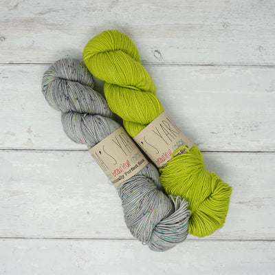 Breathe & Hope Kit - Casapinka’s LYS Day Project - Emma's Yarn Practically Perfect Sock WITH FREE PATTERN Just add Salt & After Party | Yarn Worx