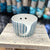 Ceramic Yarn Bowl - Blue Stripe Pattern | Yarn Worx