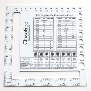 Knitting Needle Gauge And Ruler For Measuring Weaving Knitting Distance  Width Wood Spinning Control Card Knitting Tool Knitting Needle Gauge  Knitting
