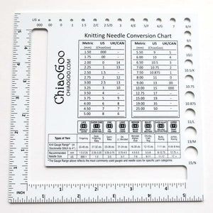 ChiaoGoo - Needle & Swatch Gauge | Yarn Worx