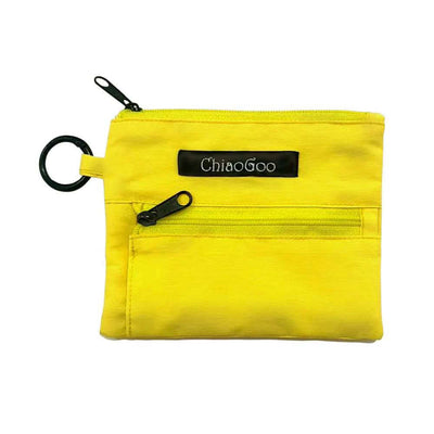 ChiaoGoo - Shortie Accessory Pouch - Yellow Nylon | Yarn Worx