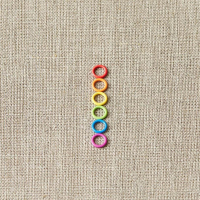 Cocoknits - Small Coloured Ring Stitch Markers | Yarn Worx