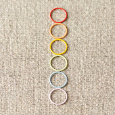 Cocoknits - Jumbo Coloured Ring Stitch Markers | Yarn Worx