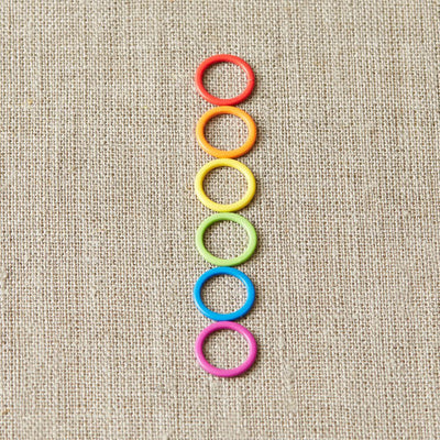 Cocoknits - Large Coloured Ring Stitch Markers | Yarn Worx