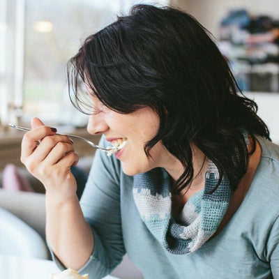The Crochet Project - Crochet Yeah! woman eating | Yarn Worx