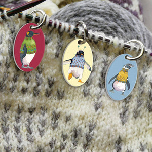 Emma Ball - 6 x Penguins in Pullovers Stitch Markers | Yarn Worx