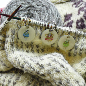 Emma Ball - 6 x Sheep in Sweaters Stitch Markers | Yarn Worx