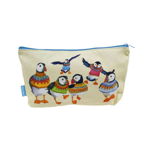 Emma Ball - Woolly Puffins Zipped Pouch | Yarn Worx