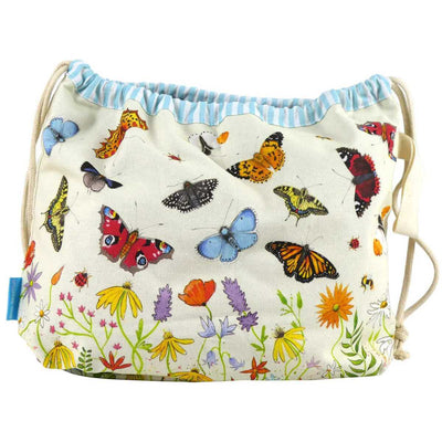 Emma Ball - Butterflies Drawstring Bag | Yarn Worx