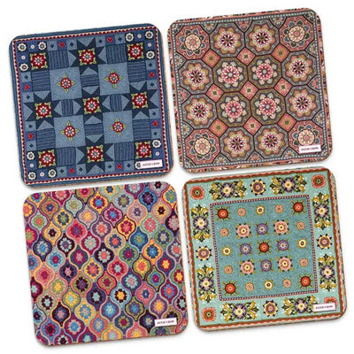 Emma Ball / Janie Crow - Assorted Set of 4 Coaster Set | Yarn Worx