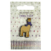 Emma Ball - Purple Scarf Alpaca Enamel Pin | Yarn Worx