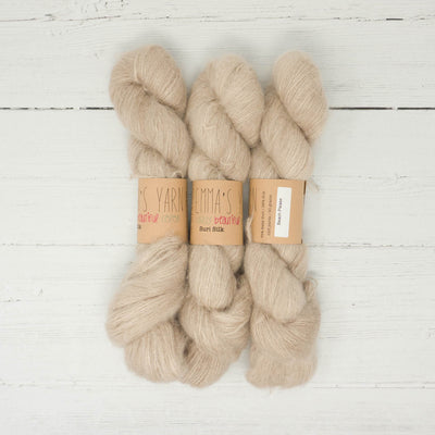 Emma's Yarn - Suri Alpaca Silk Yarn - 50g in colourway Beach Please | Yarn Worx