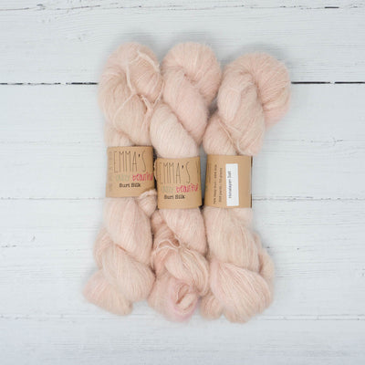 Emma's Yarn - Suri Alpaca Silk Yarn - 50g in colourway Himalayan Salt | Yarn Worx