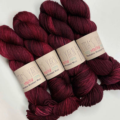 Emma's Yarn - Washable Worsted Wool - 100g - Cherry Merlot | Yarn Worx