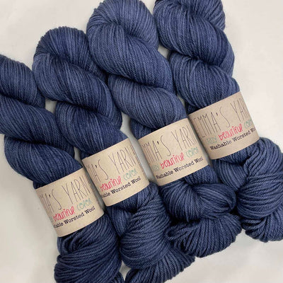 Emma's Yarn - Washable Worsted Wool - 100g - Denim | Yarn Worx
