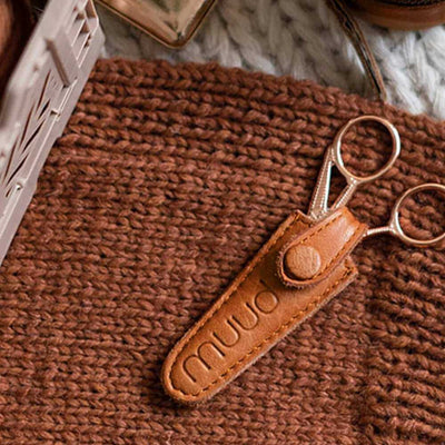 muud Espoo Scissors Case | Yarn Worxmuud Espoo Scissors Case shown in Whisky colour | Yarn Worx