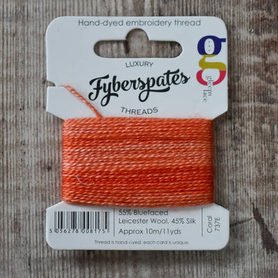 Fyberspates Gleem Embroidery Thread - Coral 737E | Yarn Worx