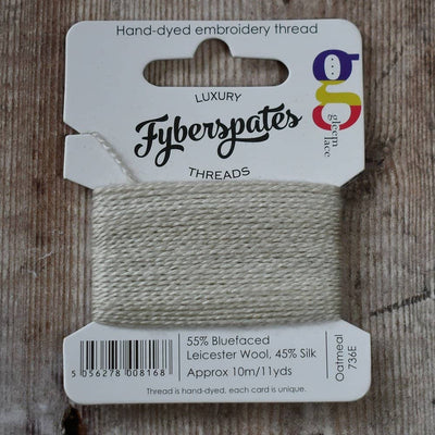 Fyberspates Gleem Embroidery Thread - Oatmeal 736E | Yarn Worx