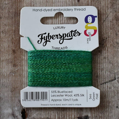 Fyberspates Gleem Embroidery Thread - Sea Green 706E | Yarn Worx