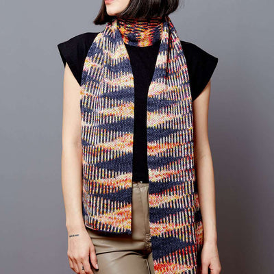 Wool Yarn Scarf Digital Download Worx Gusto Pattern Flicker - -