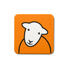 Herdy PVC Hello Coaster - shown in orange colour | Yarn Worx