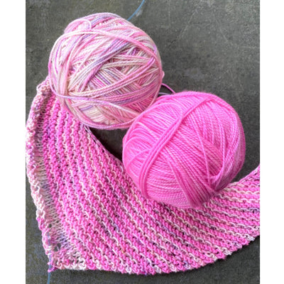 Hug Shot Shawl Kit - Casapinka NEW Pattern - Emma's Yarn Practically Perfect Sock | Yarn Worx
