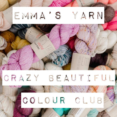 Emmas yarn crazy beautiful colour club logo