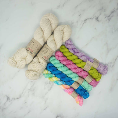 Ice Cream Social Kits - Emma's Yarn Super Silky - Neon Gods Kit | Yarn Worx