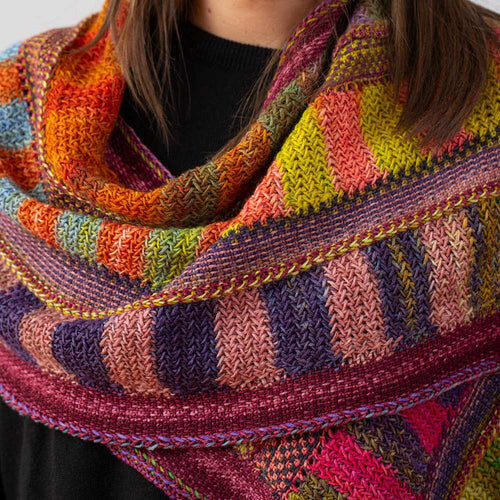 Stretch Wool Shawl, Kilim #1