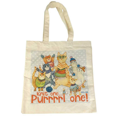 Emma Ball - Knit One, Purrrrl One - Cotton Canvas Bag | Yarn Worx