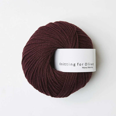 Knitting for Olive - Heavy Merino - 50g Bordeaux | Yarn Worx