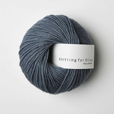 Knitting for Olive - Heavy Merino - 50g Dusty Petroleum Blue | Yarn Worx