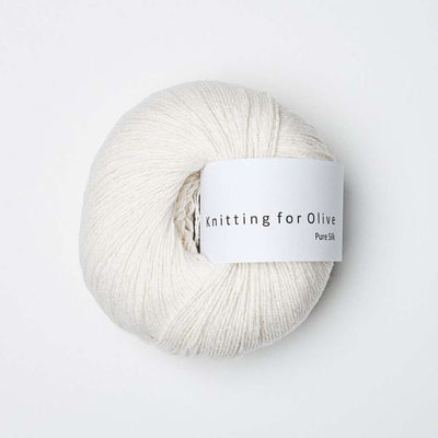 Knitting for Olive - Pure Silk - 50g - Cream | Yarn Worx