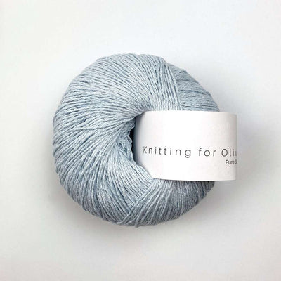 Knitting for Olive - Pure Silk - 50g - Ice Blue | Yarn Worx