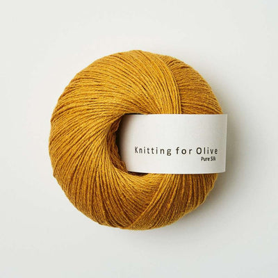 Knitting for Olive - Pure Silk - 50g - Sunflower | Yarn Worx