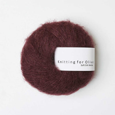 Knitting for Olive - Soft Silk Mohair - 25g - Bordeaux | Yarn Worx