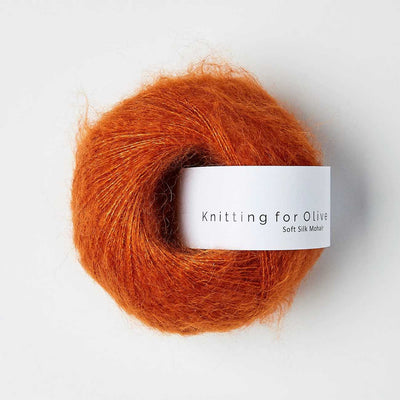 Knitting for Olive - Soft Silk Mohair - 25g - Burnt Orange | Yarn Worx