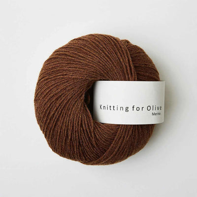 Knitting for Olive - Merino - 50g - Dark Cognac | Yarn Worx