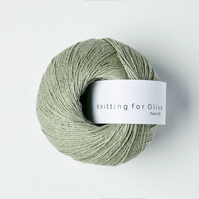 Knitting for Olive - Pure Silk - 50g - Dusty Artichoke | Yarn Worx