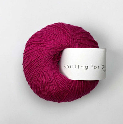 Knitting for Olive - Pure Silk - 50g - Fuchsia | Yarn Worx