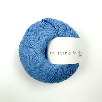 Knitting for Olive - Pure Silk - 50g - Poppy Blue | Yarn Worx