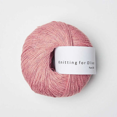 Knitting for Olive - Pure Silk - 50g - Rhubarb Juice | Yarn Worx