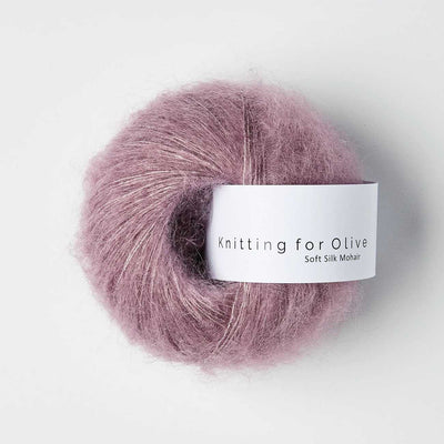 Knitting for Olive - Soft Silk Mohair - 25g - Artichoke Purple | Yarn Worx