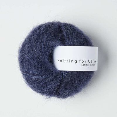Knitting for Olive - Soft Silk Mohair - 25g - Dark Blue | Yarn Worx