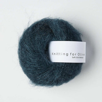 Knitting for Olive - Soft Silk Mohair - 25g - Deep Petroleum Blue | Yarn Worx