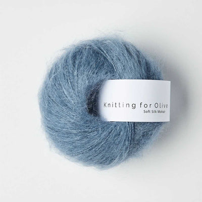 Knitting for Olive - Soft Silk Mohair - 25g - Dusty Dove Blue | Yarn Worx